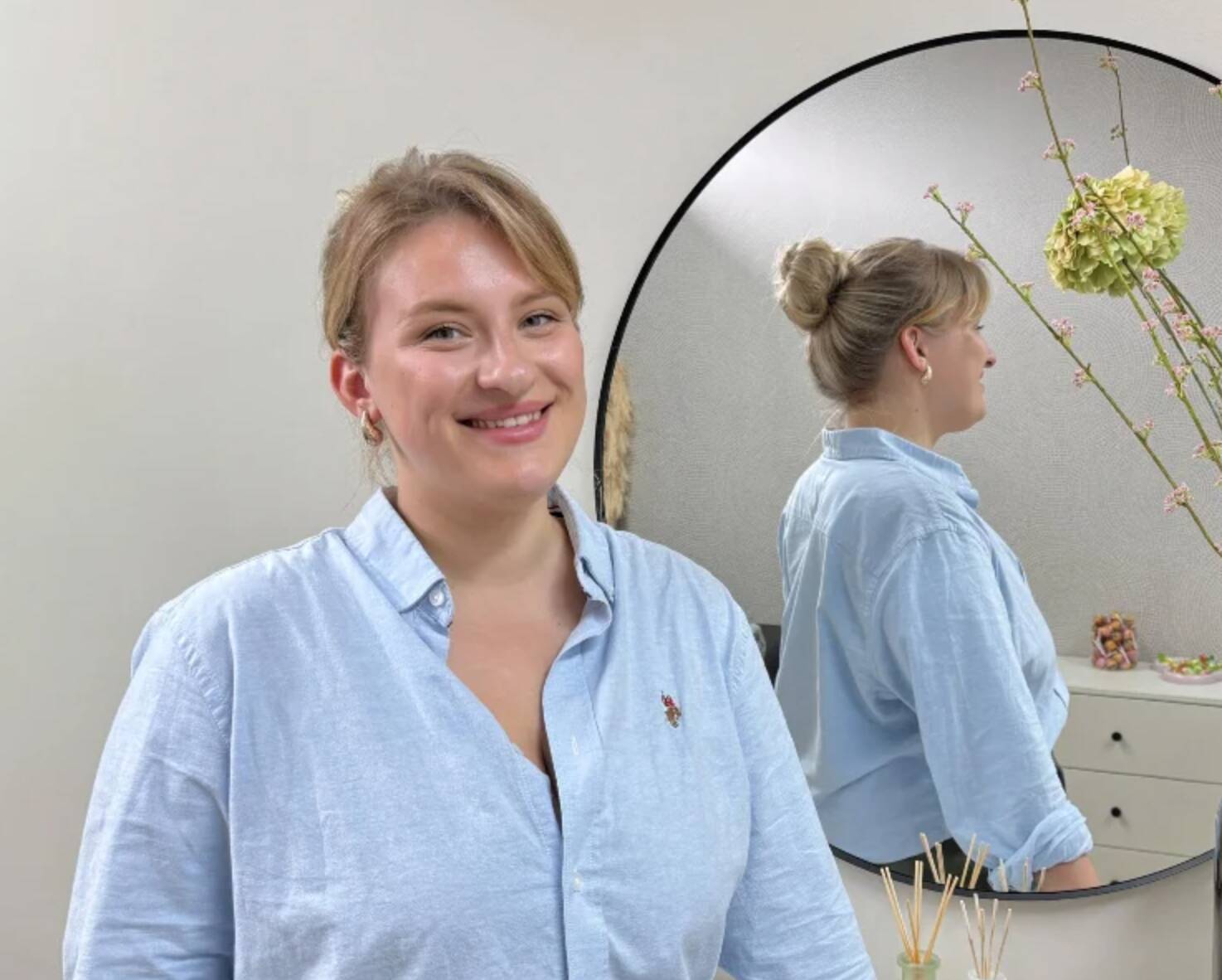 Portret van Diana, wimperstylist